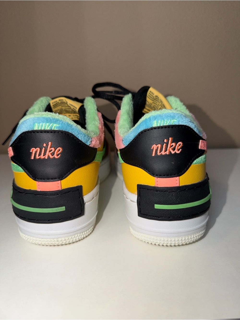 Nike Air Force 1 Shadow SE Solar Flare Atomic Pink Womens Sneaker Size 7 Multi - Picture 9 of 14